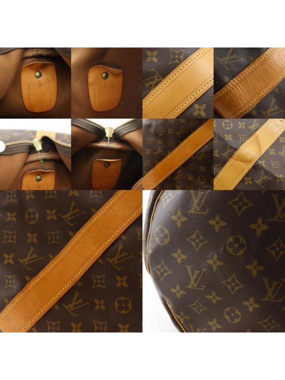 Louis Vuitton Sac Polochon Monogram Canvas Brown Boston Bag - Picture 8 of 10